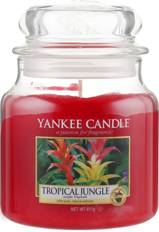 Ароматическая свеча "Тропические джунгли" в банке - Yankee Candle Tropical Jungle — фото N5