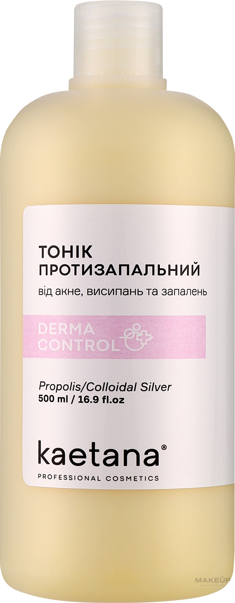 Тоник "Противовоспалительный" от акне, высыпаний и воспалений - Kaetana Derma Control — фото 500ml