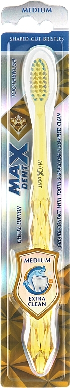 Зубная щетка, мягкая, «Max Dent», желтая - Sts Cosmetics  — фото N1
