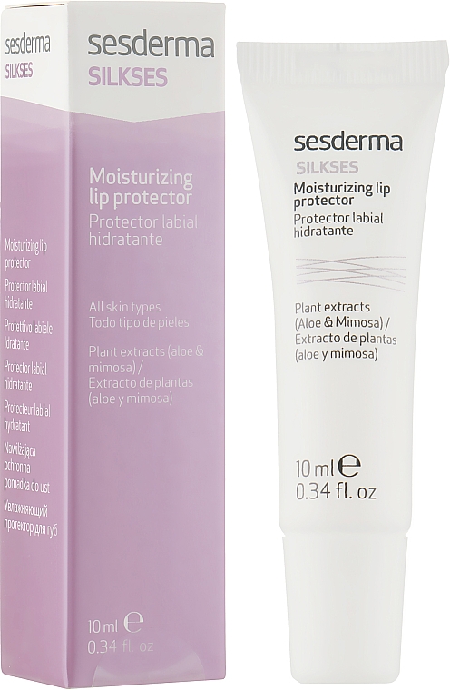 Зволожуючий і захисний крем для губ - SeSDerma Silkses Moisturizing Lip Protector — фото N1