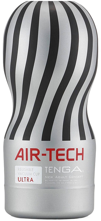 Мастурбатор с вакуумным эффектом, серый - Tenga Air-Tech Vacuum Cup Ultra — фото N1