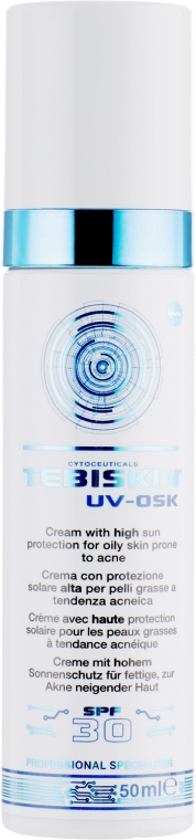 Солнцезащитный крем для жирной и проблемной кожи - Tebiskin UV-Osk Cream SPF 30+ — фото N2