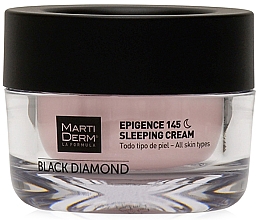 Ночной крем для лица - MartiDerm Black Diamond Epigence 145 Sleeping Cream — фото N2