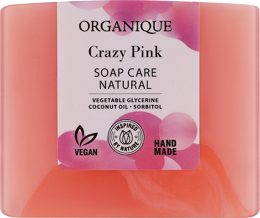 Натуральное питательное мыло - Organique Soap Care Natural Crazy Pink — фото N1