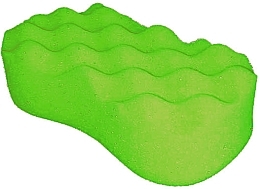 Парфумерія, косметика Губка для тіла масажна "Talia", зелена - Sanel Talia