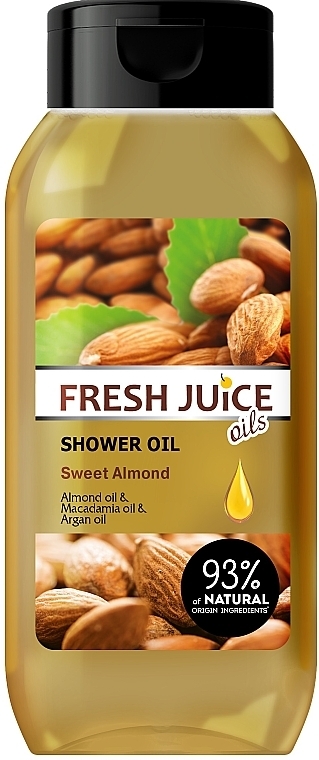 Гель-олія для душу "Солодкий мигдаль" - Fresh Juice Oils Sweet Almond — фото N1