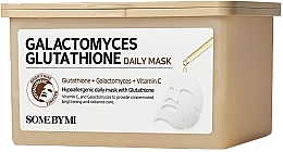 Набір освітлювальних тканинних масок із галактомісісом - Some By Mi Galactomyces Glutathione Daily Mask — фото N1