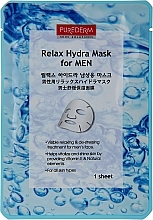 Тканевая маска для мужчин - Purederm Relax Hydra Mask For Men — фото N1