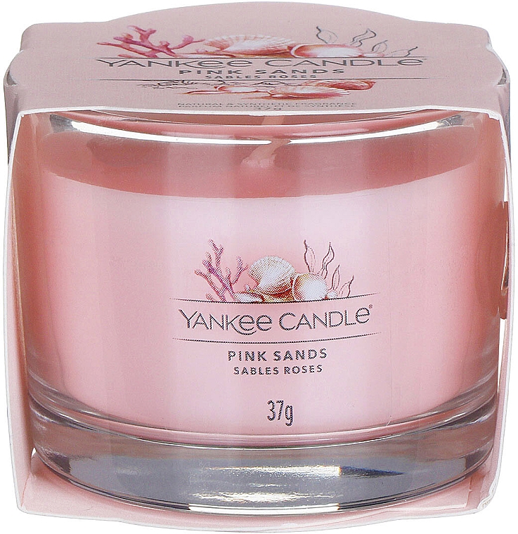 Ароматическая свеча в стакане "Розовые пески" - Yankee Candle Pink Sands (мини) — фото N1