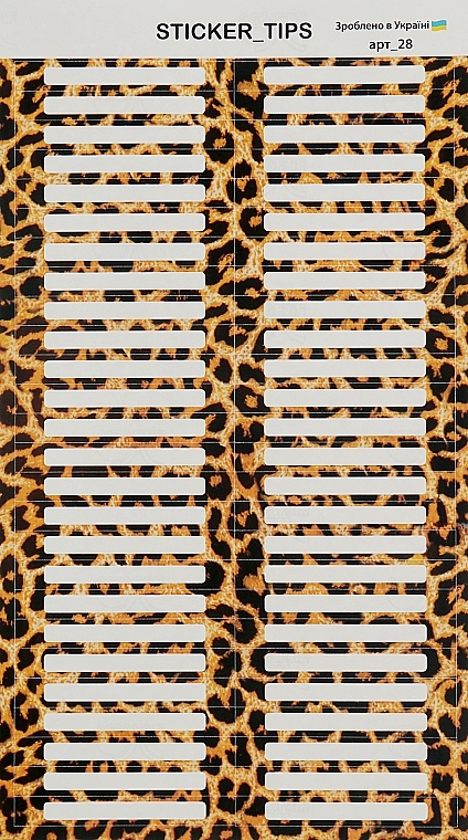 Наклейки на тіпси, леопардові - Sticker Tips — фото N1