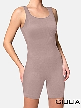 Духи, Парфюмерия, косметика Бесшовный комбинезон в рубчик "JUMPSUIT RIB", burnished lilac - Giulia