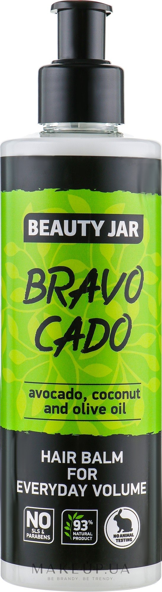 Бальзам для волос "Bravo Cado" - Beauty Jar Hair Balm For Everyday Volume — фото 250ml