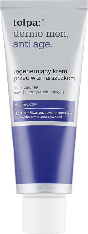 Відновлювальний крем проти зморшок 40+ - Tolpa Dermo Men Regenerating Anti-Wrinkle Cream — фото N2