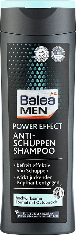 Шампунь для чоловіків від лупи, з октопіроксом - Balea Men Shampoo Anti-Schuppen Power Effect