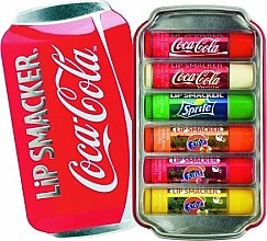 Духи, Парфюмерия, косметика Набор бальзамов для губ - Lip Smacker Coca-Cola Flavored Lip Gloss Collection (balm/6x4g)