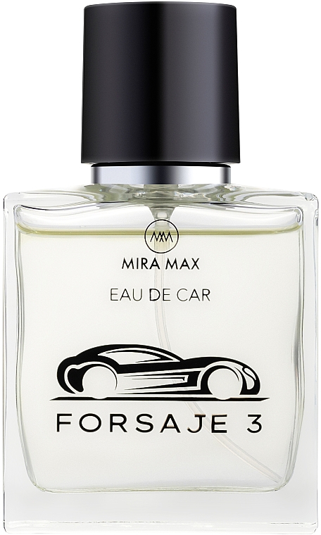 Ароматизатор для авто - Mira Max Eau De Car Forsaje 3 Perfume Natural Spray For Car Vaporisateur — фото N2