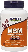 Пищевая добавка "Метилсульфонилметан" в таблетках, 1500 мг - Now Foods MSM Methylsulfonylmethane — фото N1
