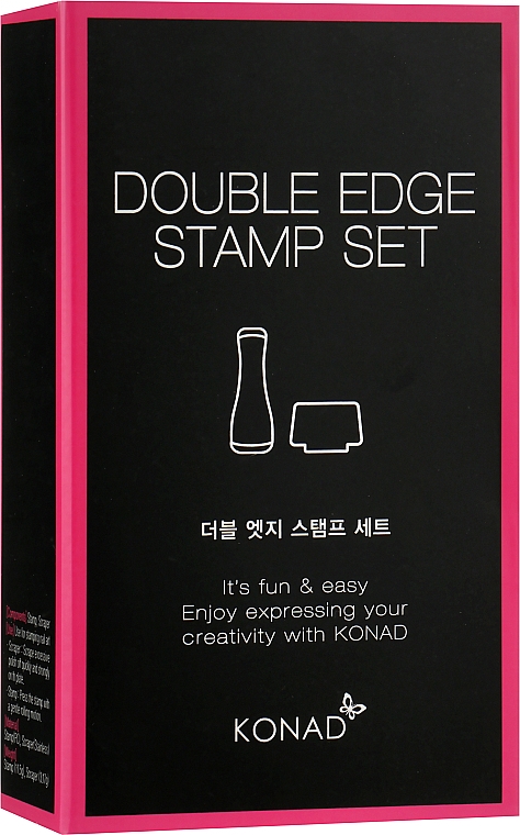 Двухсторонний штамп для стемпинга и скрапер - Konad Double Edge — фото N2