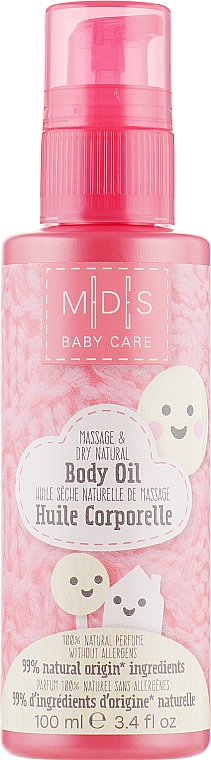 Органічна "суха" масажна олія для малюків - Mades Cosmetics M|D|S Baby Care Body Oil — фото N1
