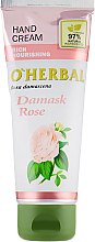 Крем для рук з дамаською трояндою - O'Herbal Rich Nourishing Hand Cream Damask Rose — фото N3