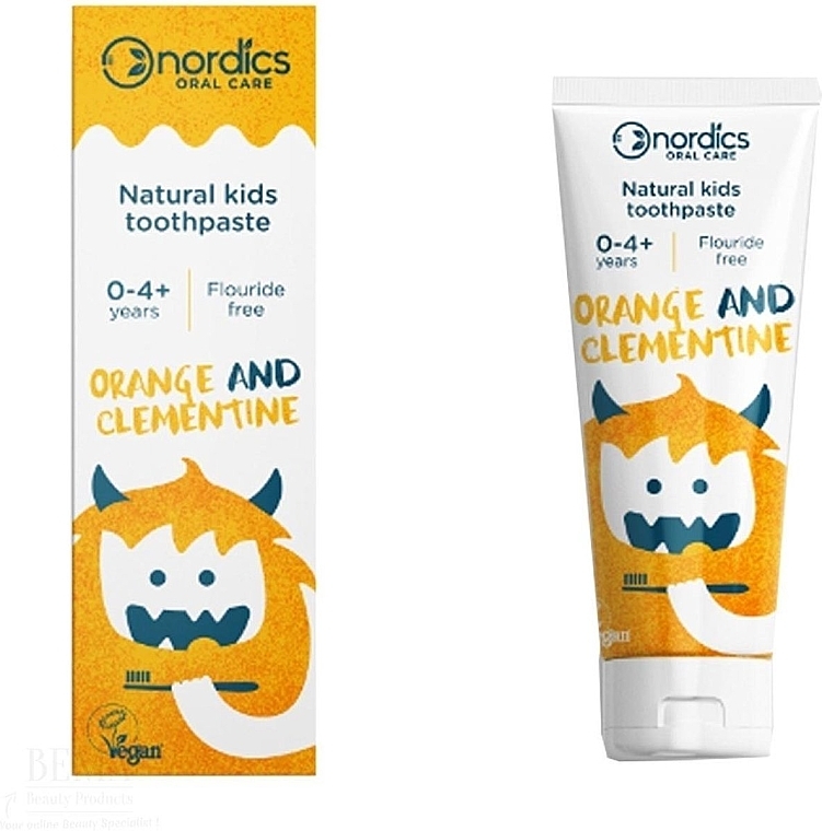 Дитяча зубна паста "Мандарин Клементин" - Nordics Kids Orange Clementine Toothpaste — фото N1