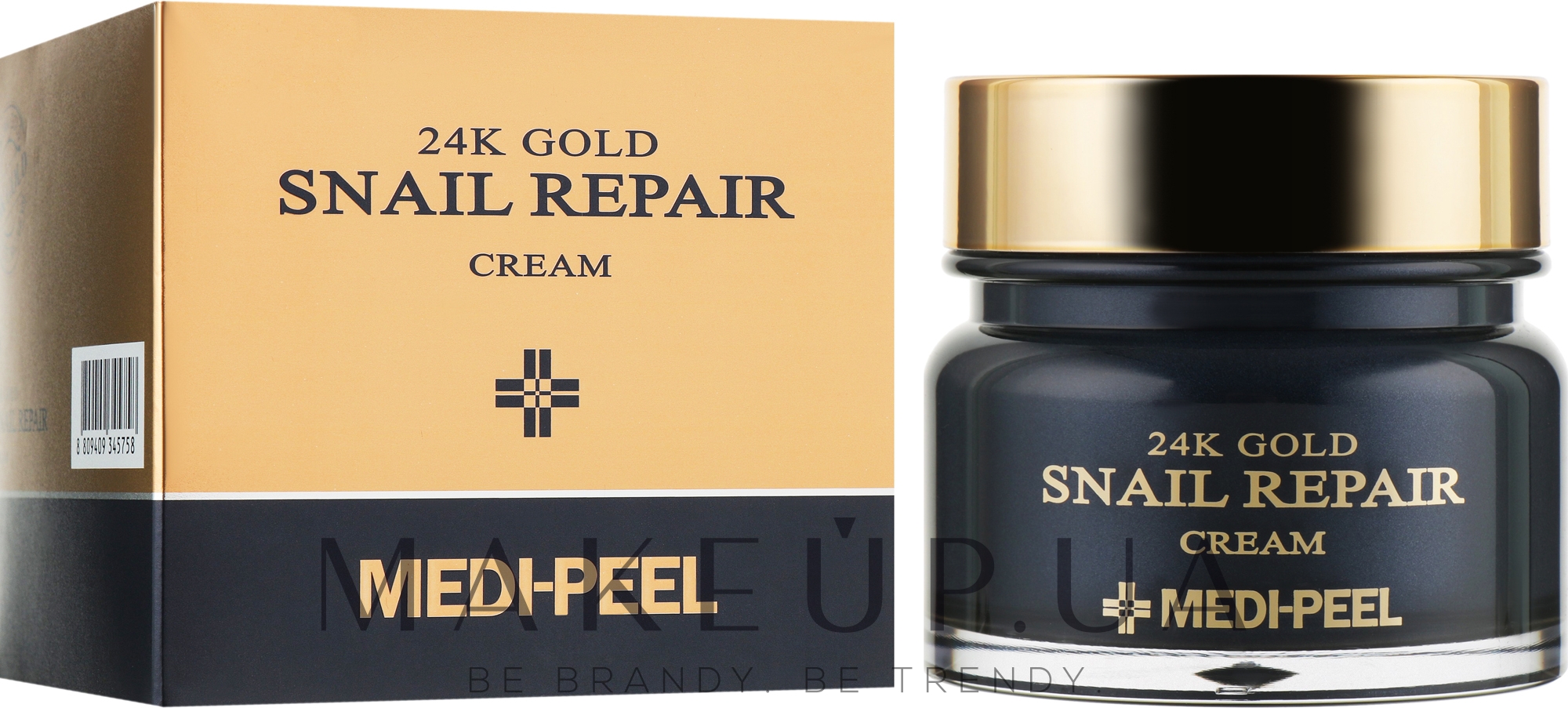 Крем для обличчя з коллоїдним золотом і муцином равлика - Medi-Peel 24k Gold Snail Repair Cream — фото 50g