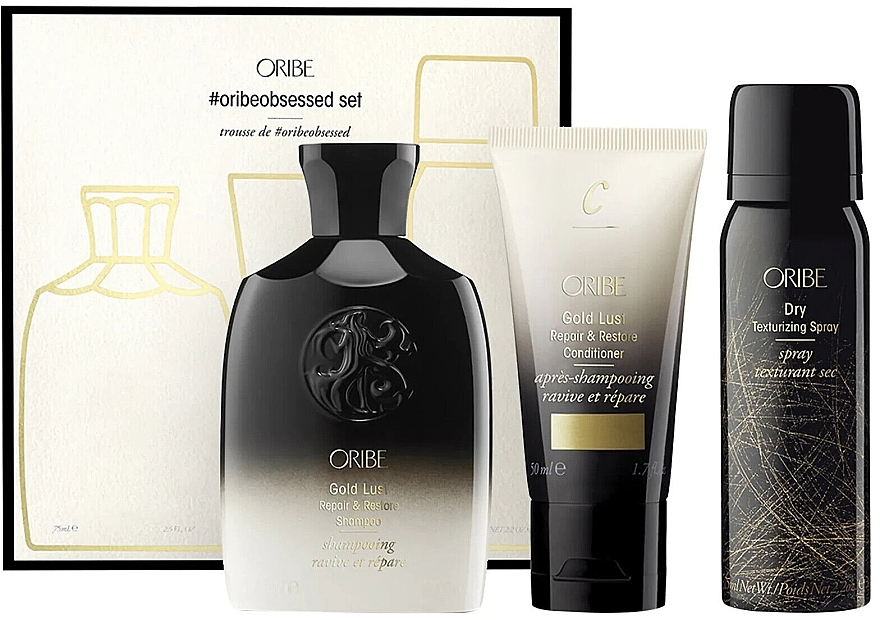 Набір - Oribe Obsessed Discovery Set (shmp/75ml + cond/50ml + h/spray/77ml) — фото N1