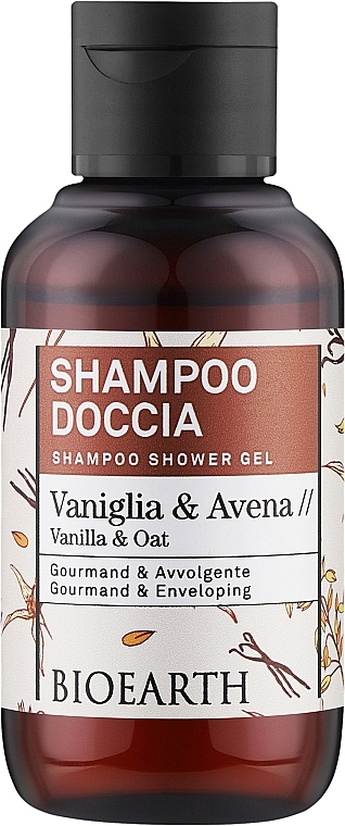 Шампунь-гель для душу "Ваніль і овес" - Bioearth Family Vanilla & Oat Shampoo Shower Gel — фото N1