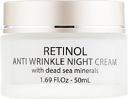 Нічний крем проти зморшок з ретинолом і мінералами Мертвого моря - Dead Sea Retinol Anti Wrinkle Night Cream — фото N2
