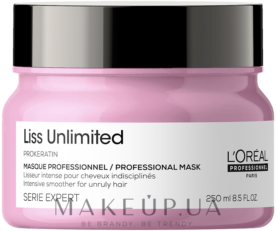 Маска з кератином для сухого та неслухняного волосся - L'oreal Professionnel Serie Expert Liss Unlimited Prokeratin Masque — фото 250ml NEW