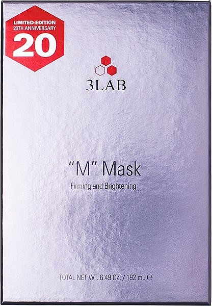 Освітлювальна тканинна ліфтинг-маска для обличчя - 3LAB "M" Mask Firming & Brightening — фото N1