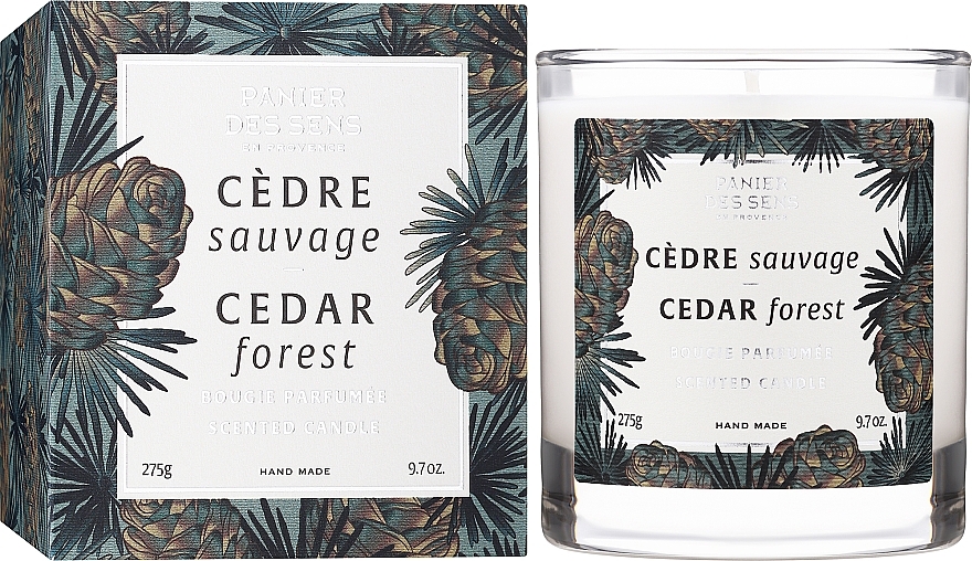 Ароматическая свеча в стакане "Кедровый лес" - Panier Des Sens Scented Candle Cedar Forest — фото N2