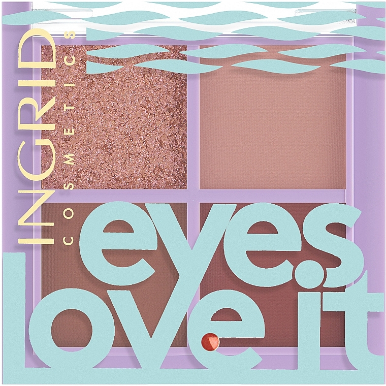 Палетка тіней для повік - Ingrid Cosmetics Eyes Love It Eyeshadow Palette — фото N2