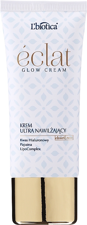 Зволожувальний крем для сухої шкіри обличчя - L'biotica Eclat Clow Cream — фото N2