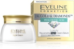 Духи, Парфюмерия, косметика Ночной крем+сыворотка омолаживающий - Eveline Cosmetics Night Cream