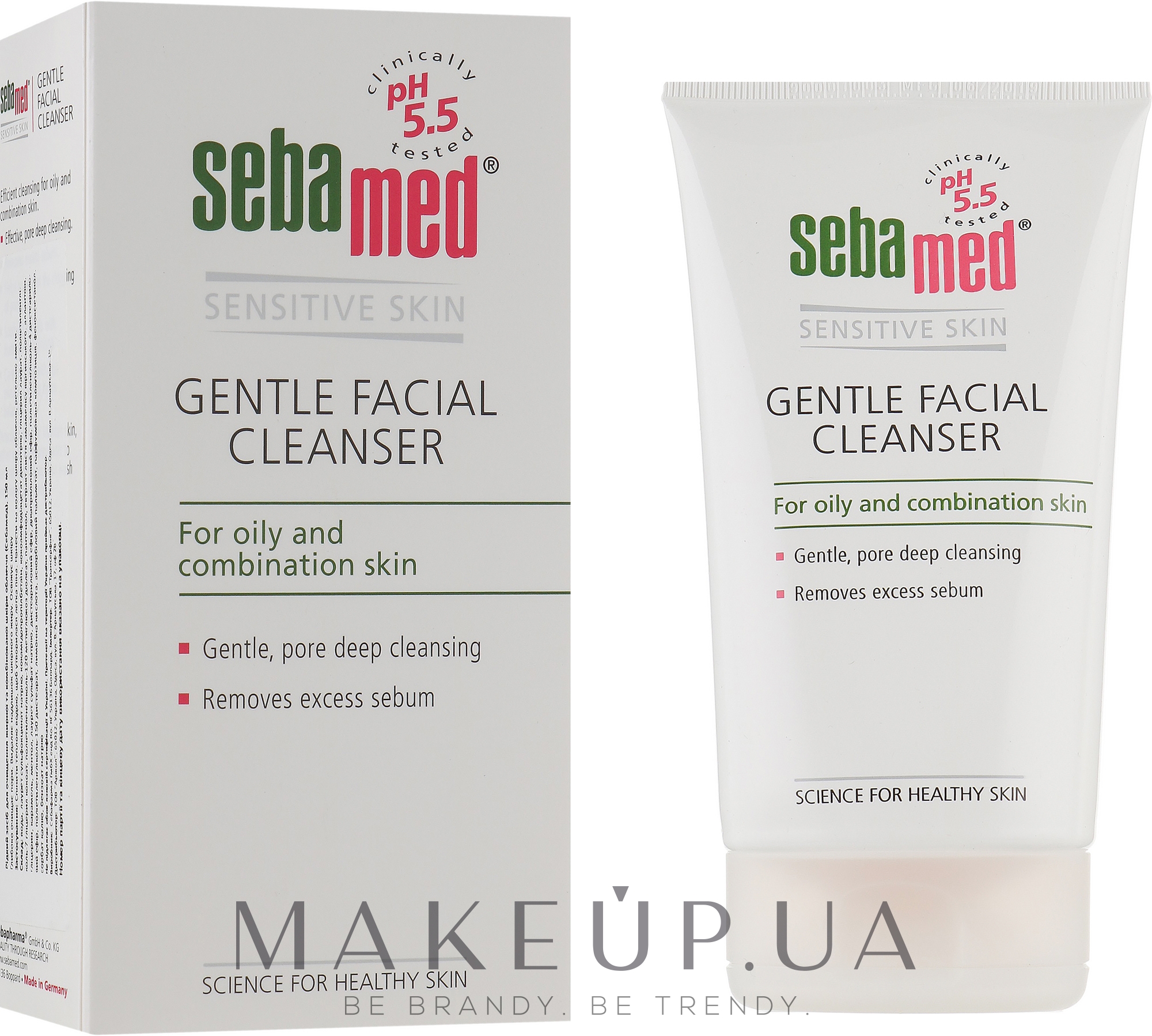Очищувальний засіб для жирної і комбінованої шкіри - Sebamed Facial Cleanser For Oily And Combination Skin — фото 150ml