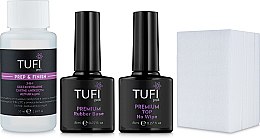 Духи, Парфюмерия, косметика Набор №1 - Tufi Profi (rem/finish/50ml + wipes/70pcs + base/8ml + top/8ml)