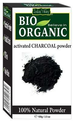 Порошок "Активированный уголь" для ухода за лицом и волосами - Indus Valley Bio Organic Activated Charcoal Powder — фото N1