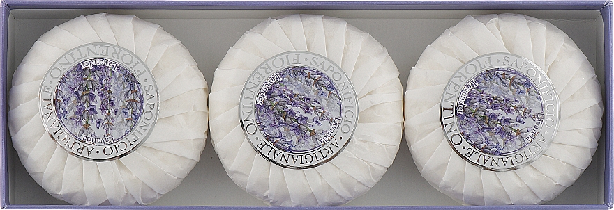Набор натурального мыла "Лаванда" - Saponificio Artigianale Fiorentino Lavender Soap — фото N2