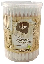 Парфумерія, косметика Палички ватяні в банку, 100 шт - Mattes Lybar Bamboo Cotton Sticks