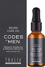 Мужское масло для ухода за бородой - Thalia Codes of Men — фото N2