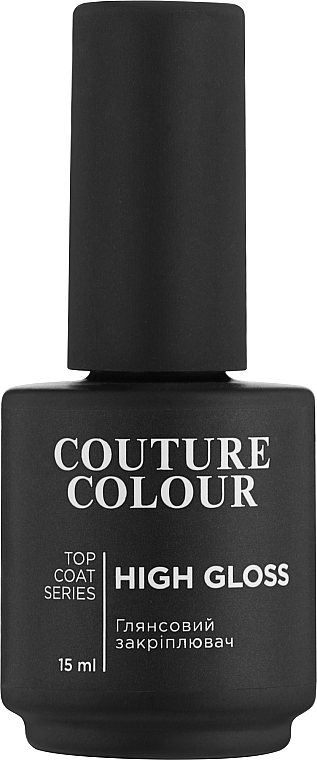 Закрепитель гель-лака без липкого слоя - Couture Colour High Gloss Top Coat Universal NO Wipe — фото N4