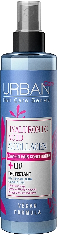 Двухфазный кондиционер для волос с гиалуроновой кислотой - Urban Care Hyaluronic Acid & Collagen Leave In Conditioner — фото N1