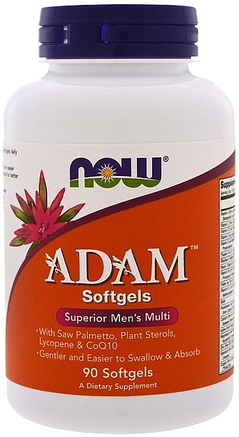 Мультивітамін для чоловіків - Now Foods Adam Superior Men's Multi Softgels — фото N4