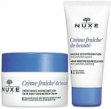 Духи, Парфюмерия, косметика Набор - Nuxe Creme Fraiche De Beaute (f/cr/50ml + f/mask/50ml)