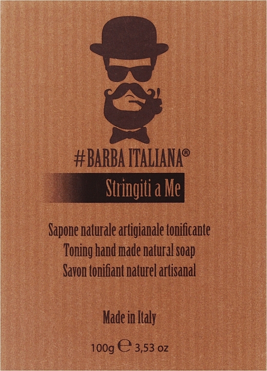 Натуральне тонізувальне мило - Barba Italiana Stringiti A Me — фото N1