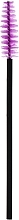 Набор щеточек для бровей и ресниц CS25V, черная ручка, фиолетовый, 10 шт. - Cosmo Shop — фото N2