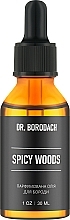 Парфумована олія для бороди "Spicy Wood" - Dr. Borodach — фото N1