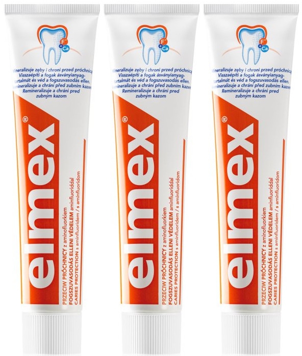 Набор - Elmex Toothpaste Caries Protection (toothpaste/3x75ml) — фото N1