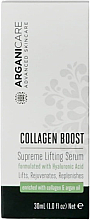 Парфумерія, косметика Ліфтинг-сироватка з гіалуроновою кислотою - ArganiCare Collagen Boost Supreme Lifting Serum